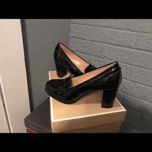 Black Patton leather shoes